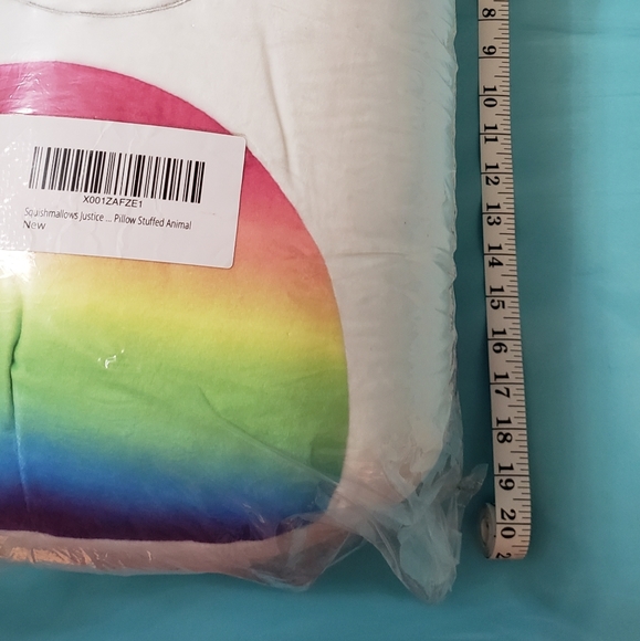 Large Justice unicorn marshmallow pillow - Picture 2 of 4